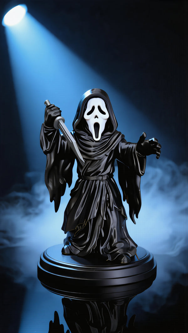 Ghostface statue, hero shot