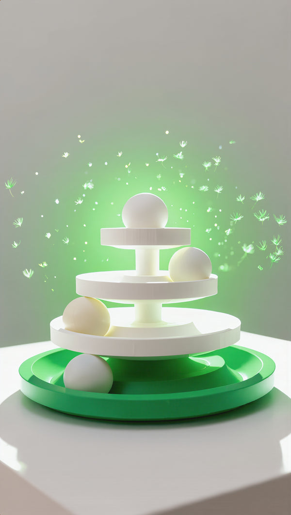 3-tier spinning ball tower cat toy, hero shot